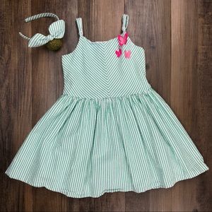 Gymboree Seersucker Dress Green, Summer